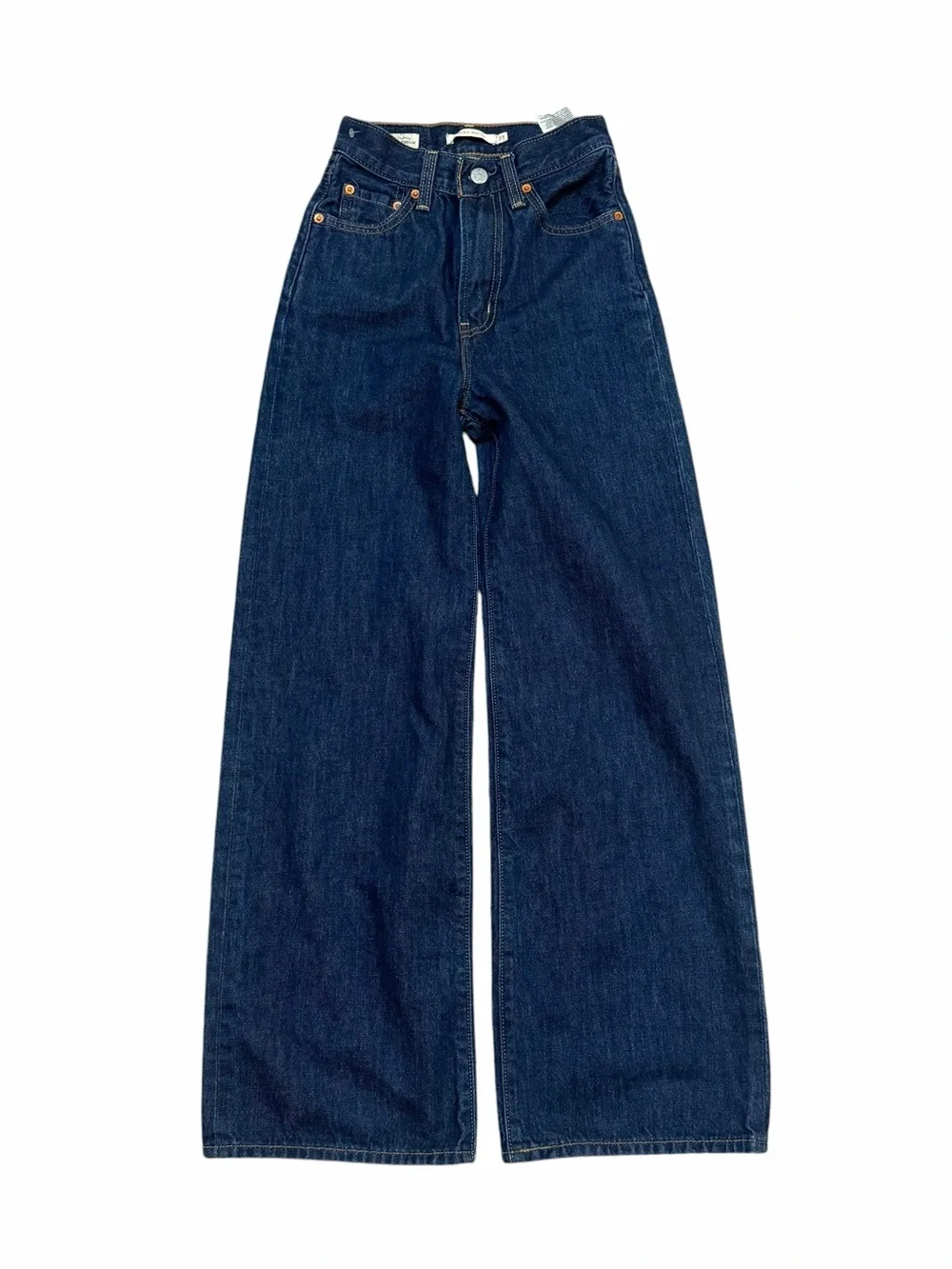 Levi’s Premium Ribcage Wide Leg Jeans W23 L30 Dark Wash